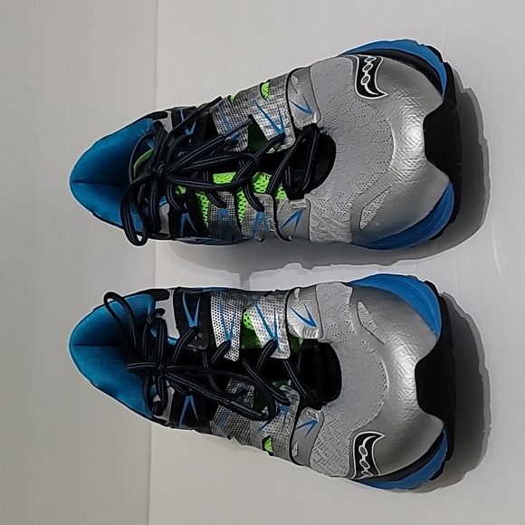 Saucony Men's Zealot Iso 2 Fit Everun Running Shoes Blue Run-Dry Sneakers Sz 14 - Picture 3 of 11